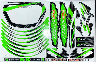 Graphics Kit- GREEN Fits Pūr-Speed Electric Balance Bikes With 16